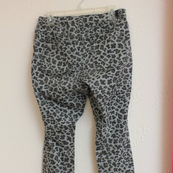 #531 Jessica Simpson Animal Print Jeans Size 14W Regular - Picture 3 of 9